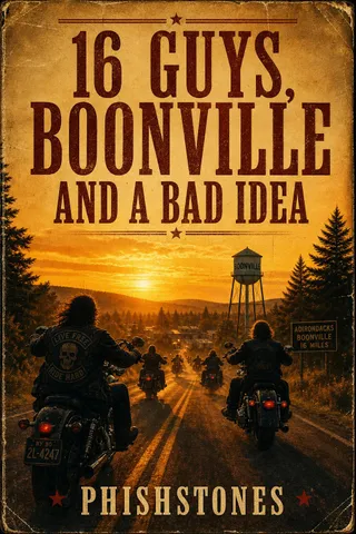 16 Guys, Boonville and a Bad Idea — book cover, by PhishStones