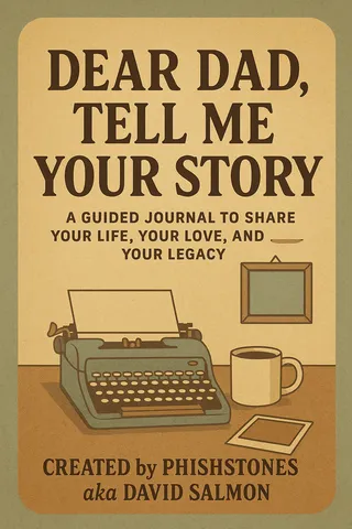 Dear Dad, Tell Me Your Story — book cover, by PhishStones